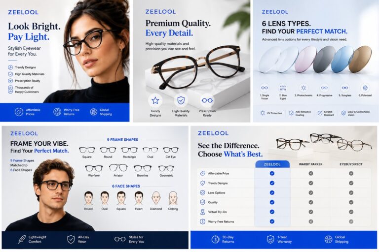 Frame Your Vibe: The Complete Zeelool Frame Shape & Face Match Guide for 2026